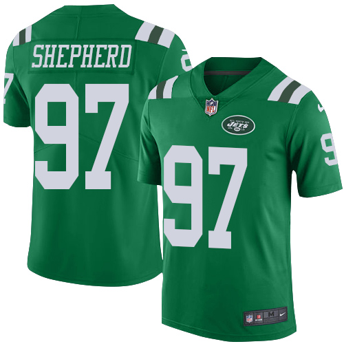 New York Jets #97 Nathan Shepherd Green Men's Stitched Limited Rush Jersey Men's cheap jerseys for sale - CheapJerseys.Shop