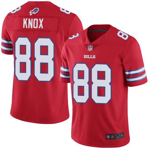 Buffalo Bills #88 Dawson Knox Red Men's Stitched Limited Rush Jersey Men's cheap jerseys for sale - CheapJerseys.Shop