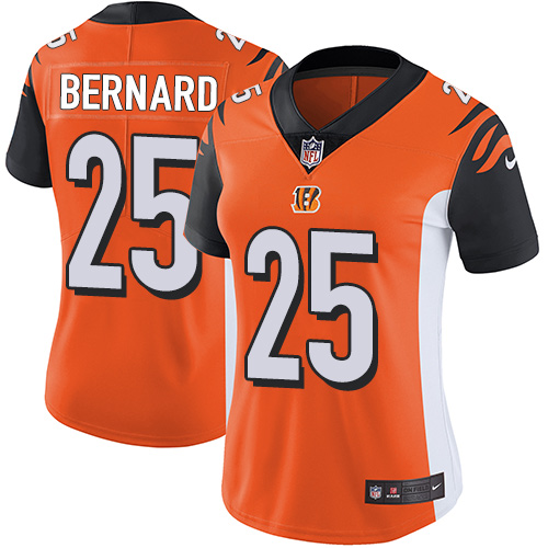 Cincinnati Bengals #25 Giovani Bernard Orange Alternate Women's Stitched Vapor Untouchable Limited Jersey Womens cheap jerseys for sale - CheapJerseys.Shop