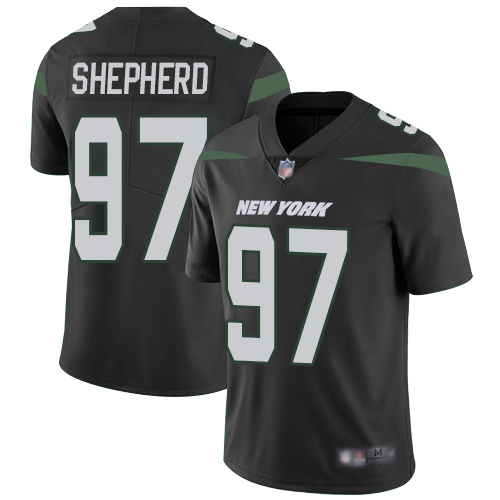 New York Jets #97 Nathan Shepherd Black Alternate Men's Stitched Vapor Untouchable Limited Jersey Men's cheap jerseys for sale - CheapJerseys.Shop