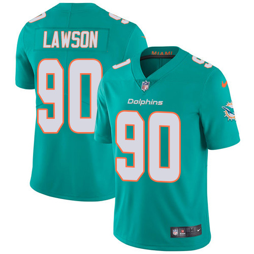 Miami Dolphins #90 Shaq Lawson Aqua Green Team Color Youth Stitched Vapor Untouchable Limited Jersey Youth cheap jerseys for sale - CheapJerseys.Shop