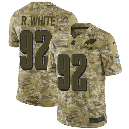Philadelphia Eagles #92 Reggie White Camo Men's Stitched Limited 2018 Salute To Service Jersey Men's cheap jerseys for sale - CheapJerseys.Shop