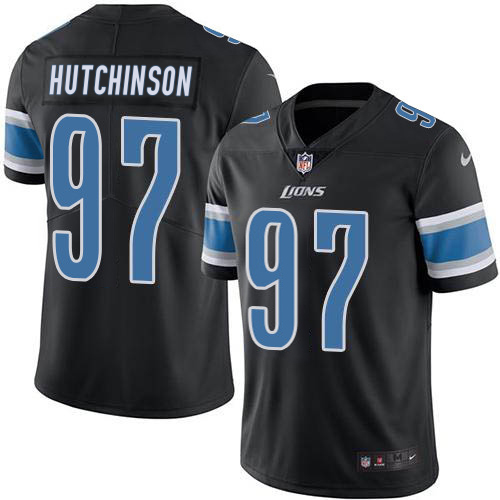 Lions #97 Aidan Hutchinson Black Youth Stitched Limited Rush Jersey cheap jerseys for sale - CheapJerseys.Shop