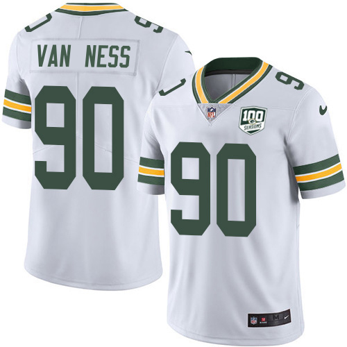 Packers #90 Lukas Van Ness White Youth 100th Season Stitched Vapor Untouchable Limited Jersey cheap jerseys for sale - CheapJerseys.Shop