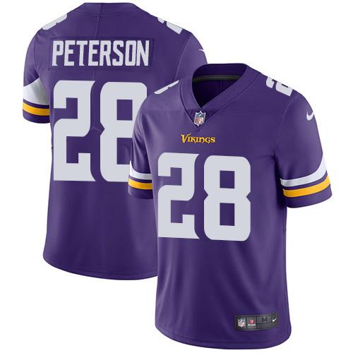 Minnesota Vikings #28 Adrian Peterson Purple Team Color Youth Stitched Vapor Untouchable Limited Jersey Youth cheap jerseys for sale - CheapJerseys.Shop