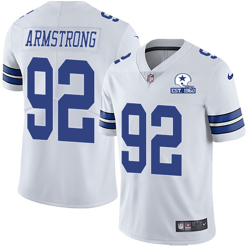 Dallas Cowboys #92 Dorance Armstrong White Men's Stitched With Established In 1960 Patch Vapor Untouchable Limited Jersey Men's cheap jerseys for sale - CheapJerseys.Shop