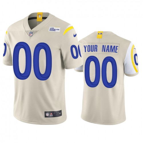 Los Angeles Rams Custom Men's Vapor Limited Jersey - Bone cheap jerseys for sale - CheapJerseys.Shop