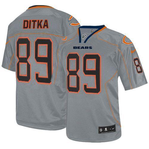 Bears #89 Mike Ditka Lights Out Grey Men's Stitched Elite Jersey cheap jerseys for sale - CheapJerseys.Shop