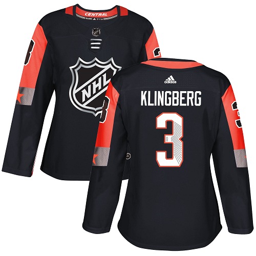 Dallas Stars #3 John Klingberg Black 2018 All-Star Central Division Authentic Women's Stitched Jersey Womens cheap jerseys for sale - CheapJerseys.Shop