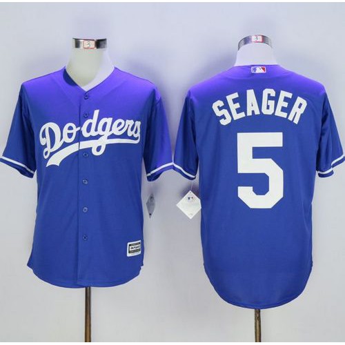 Los Angeles Dodgers #5 Corey Seager Blue New Cool Base Stitched Jersey Men's cheap jerseys for sale - CheapJerseys.Shop