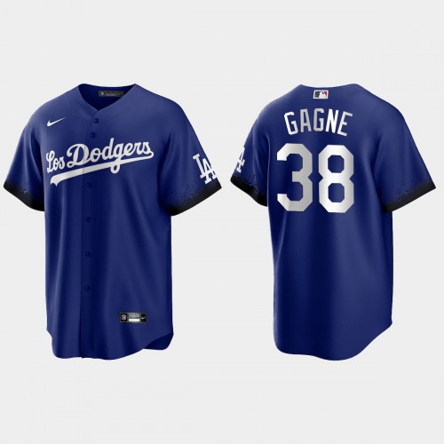 Los Angeles Los Angeles Dodgers #38 Eric Gagne Men's 2021 City Connect Game Jersey Royal Men's cheap jerseys for sale - CheapJerseys.Shop