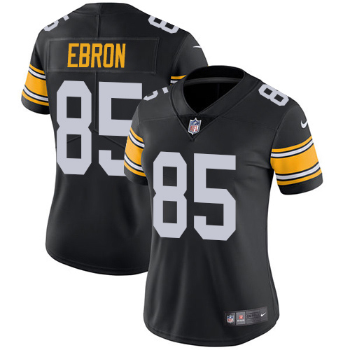 Pittsburgh Steelers #85 Eric Ebron Black Alternate Women's Stitched Vapor Untouchable Limited Jersey Womens cheap jerseys for sale - CheapJerseys.Shop