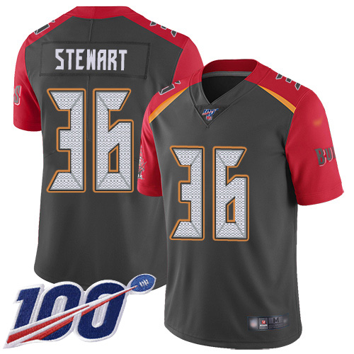 Tampa Bay Buccaneers #36 M.J. Stewart Gray Youth Stitched Limited Inverted Legend 100th Season Jersey Youth cheap jerseys for sale - CheapJerseys.Shop