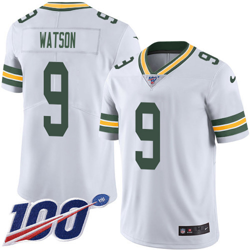 Packers #9 Christian Watson White Men's Stitched 100th Season Vapor Untouchable Limited Jersey cheap jerseys for sale - CheapJerseys.Shop