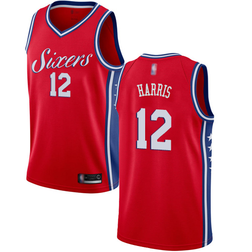 Philadelphia 76ers #12 Tobias Harris Red Womens Swingman Statement Edition Jersey Womens cheap jerseys for sale - CheapJerseys.Shop