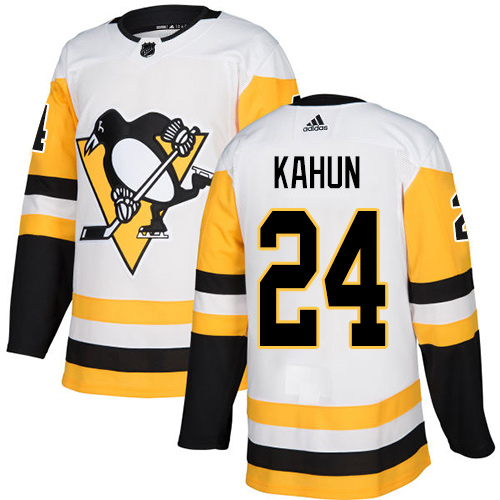 Pittsburgh Penguins #24 Dominik Kahun White Road Authentic Stitched Youth Jersey Youth cheap jerseys for sale - CheapJerseys.Shop