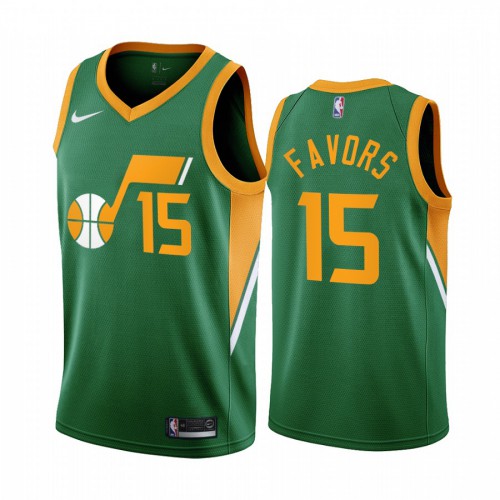 Utah Utah Jazz #15 Derrick Favors Green Womens Swingman 2020-21 Earned Edition Jersey Womens cheap jerseys for sale - CheapJerseys.Shop