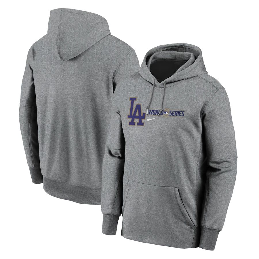 Los Angeles Dodgers 2020 World Series Bound Authentic Collection Pullover Hoodie Heather Charcoal cheap jerseys for sale - CheapJerseys.Shop