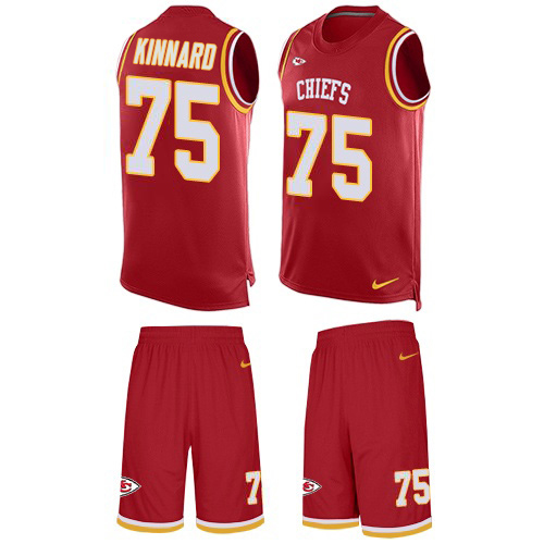 Chiefs #75 Darian Kinnard Red Team Color Men's Stitched Limited Tank Top Suit Jersey cheap jerseys for sale - CheapJerseys.Shop