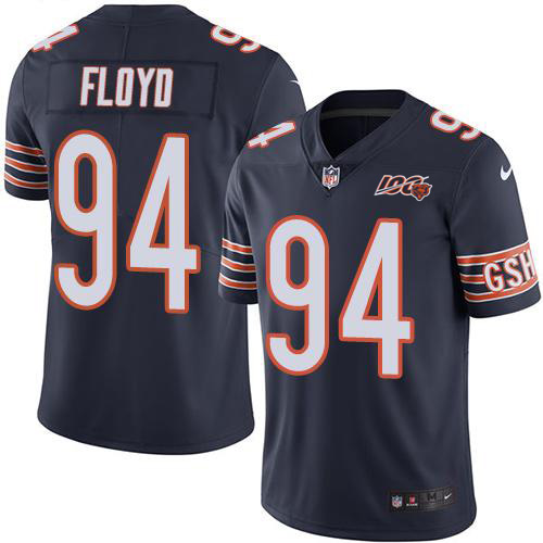 Chicago Bears #94 Leonard Floyd Navy Blue Team Color Men's 100th Season Stitched Vapor Untouchable Limited Jersey Men's cheap jerseys for sale - CheapJerseys.Shop
