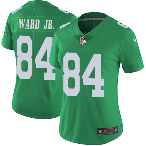 Philadelphia Eagles #84 Greg Ward Jr. Green Women's Stitched Limited Rush Jersey Womens cheap jerseys for sale - CheapJerseys.Shop