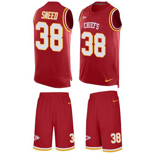 Chiefs #38 L'Jarius Sneed Red Team Color Men's Stitched Limited Tank Top Suit Jersey cheap jerseys for sale - CheapJerseys.Shop