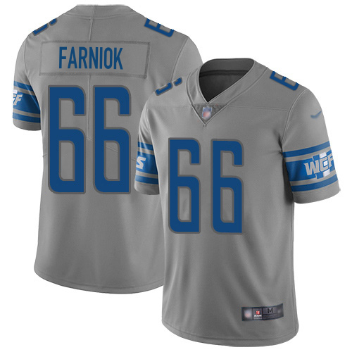 Lions #66 Matt Farniok Gray Men's Stitched Limited Inverted Legend Jersey cheap jerseys for sale - CheapJerseys.Shop