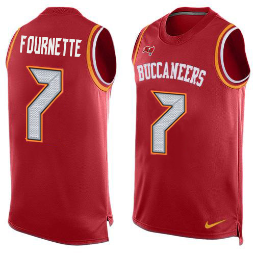 Tampa Bay Buccaneers #7 Leonard Fournette Red Team Color Men's Stitched Limited Tank Top Jersey cheap jerseys for sale - CheapJerseys.Shop