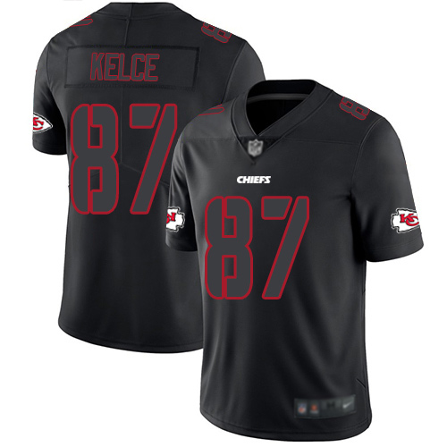 Chiefs #87 Travis Kelce Black Men's Stitched Limited Rush Impact Jersey cheap jerseys for sale - CheapJerseys.Shop