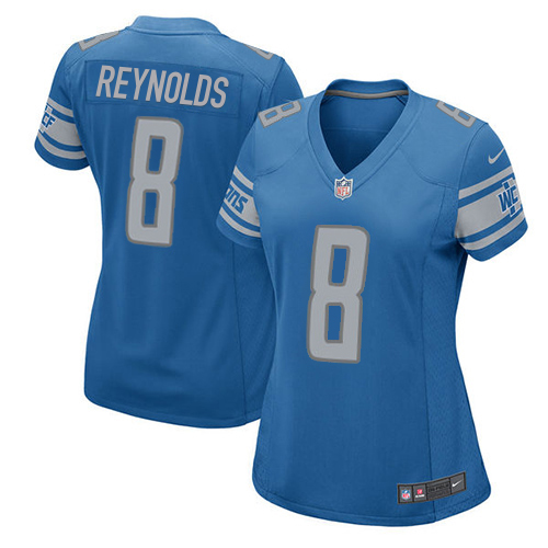 Lions #8 Josh Reynolds Light Blue Team Color Women's Stitched Elite Jersey cheap jerseys for sale - CheapJerseys.Shop