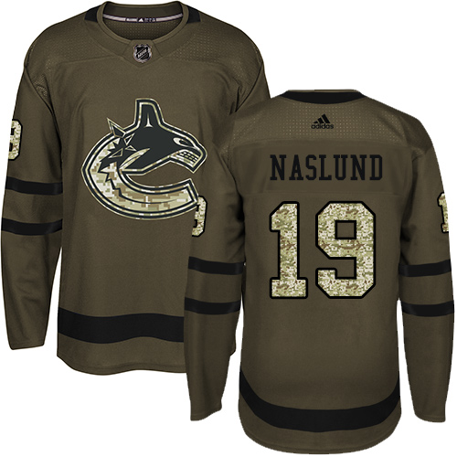 Vancouver Canucks #19 Markus Naslund Green Salute to Service Stitched Jersey Men's cheap jerseys for sale - CheapJerseys.Shop