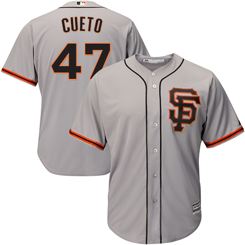 San Francisco Giants #47 Johnny Cueto Grey Road 2 Cool Base Stitched Youth Jersey Youth cheap jerseys for sale - CheapJerseys.Shop