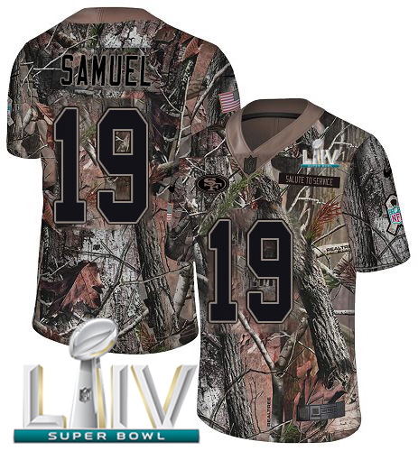 49ers #19 Deebo Samuel Camo Super Bowl LIV 2020 Men's Stitched Limited Rush Realtree Jersey cheap jerseys for sale - CheapJerseys.Shop