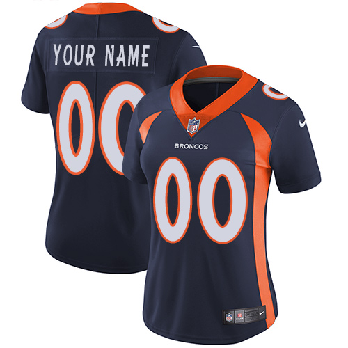 Denver Broncos Customized Navy Blue Alternate Stitched Vapor Untouchable Limited Women's Jersey cheap jerseys for sale - CheapJerseys.Shop