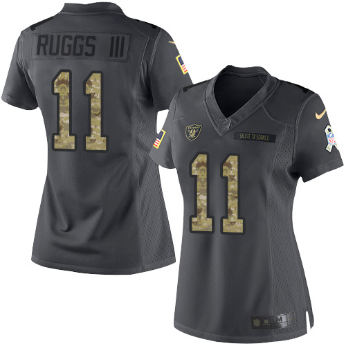 Las Vegas Raiders #11 Henry Ruggs III Black Women's Stitched Limited 2016 Salute to Service Jersey Womens cheap jerseys for sale - CheapJerseys.Shop