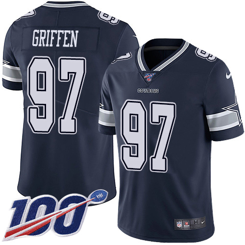 Dallas Cowboys #97 Everson Griffen Navy Blue Team Color Youth Stitched 100th Season Vapor Untouchable Limited Jersey Youth cheap jerseys for sale - CheapJerseys.Shop
