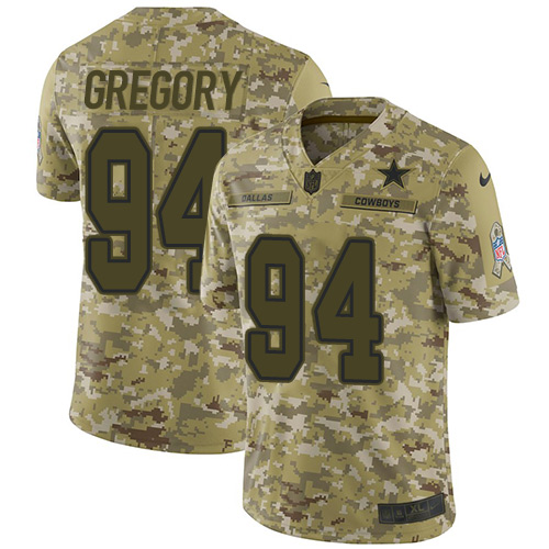 Dallas Cowboys #94 Randy Gregory Camo Youth Stitched Limited 2018 Salute to Service Jersey Youth cheap jerseys for sale - CheapJerseys.Shop