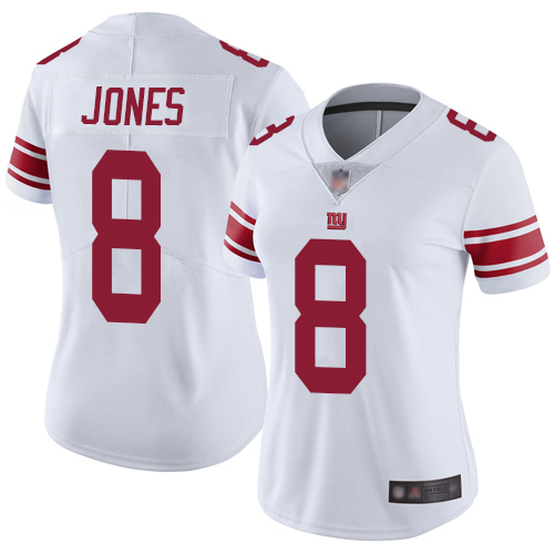 Giants #8 Daniel Jones White Women's Stitched Vapor Untouchable Limited Jersey cheap jerseys for sale - CheapJerseys.Shop
