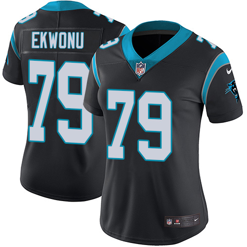 Panthers #79 Ikem Ekwonu Black Team Color Women's Stitched Vapor Untouchable Limited Jersey cheap jerseys for sale - CheapJerseys.Shop