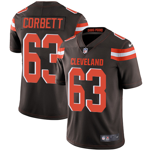 Cleveland Browns #63 Austin Corbett Brown Team Color Men's Stitched Vapor Untouchable Limited Jersey Men's cheap jerseys for sale - CheapJerseys.Shop