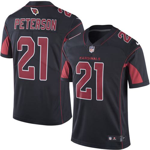 Cardinals #21 Patrick Peterson Black Men's Stitched Limited Rush Jersey cheap jerseys for sale - CheapJerseys.Shop
