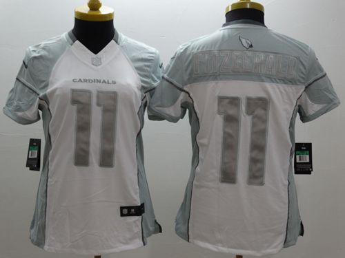 Cardinals #11 Larry Fitzgerald White Women's Stitched Limited Platinum Jersey cheap jerseys for sale - CheapJerseys.Shop