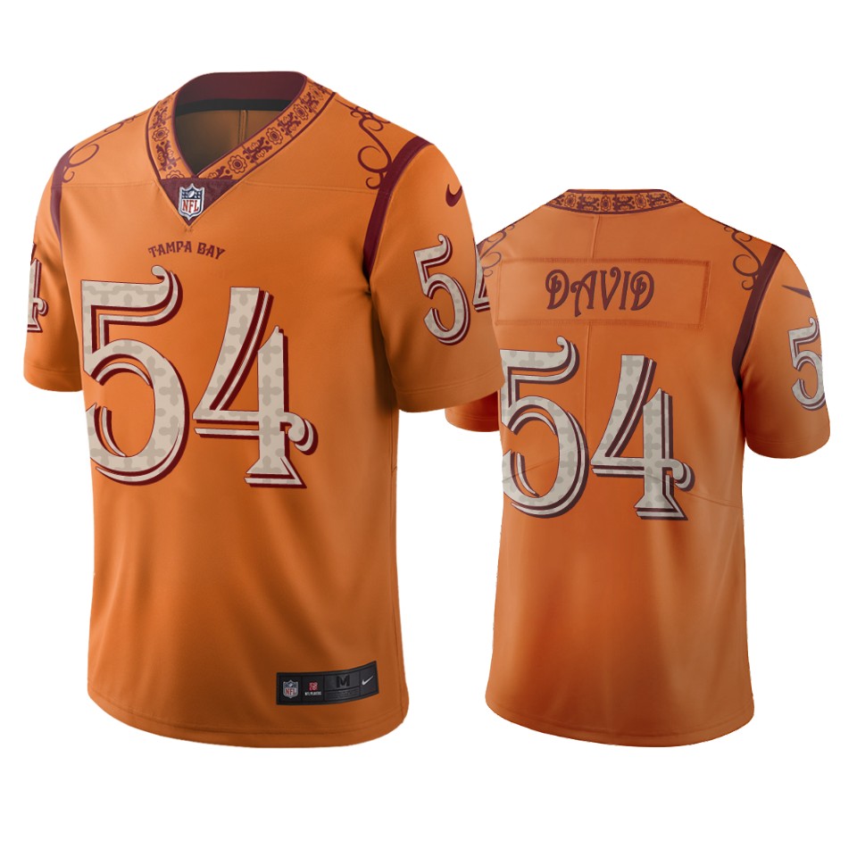 Tampa Bay Buccaneers #54 Lavonte David Orange Vapor Limited City Edition Jersey cheap jerseys for sale - CheapJerseys.Shop