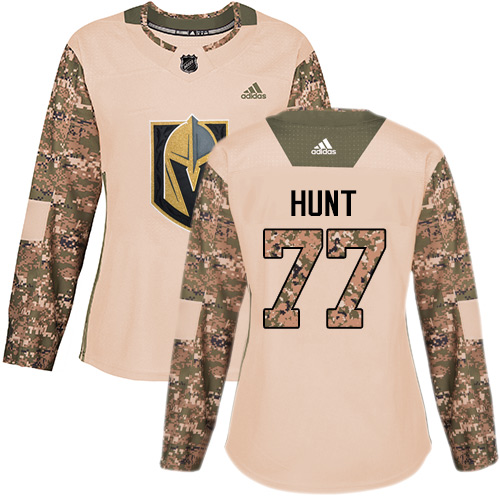 Golden Vegas Golden Knights #77 Brad Hunt Camo Authentic 2017 Veterans Day Women's Stitched Jersey Womens cheap jerseys for sale - CheapJerseys.Shop