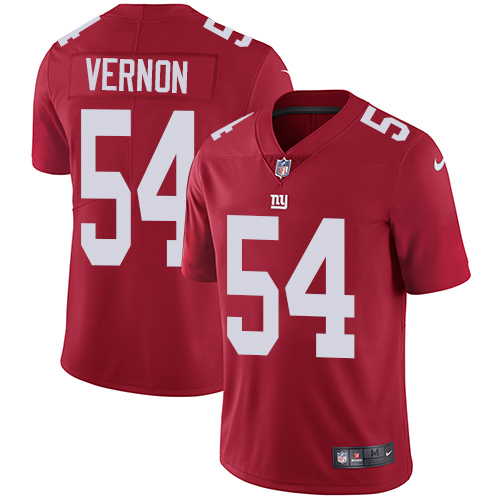 New York Giants #54 Olivier Vernon Red Alternate Men's Stitched Vapor Untouchable Limited Jersey Men's cheap jerseys for sale - CheapJerseys.Shop