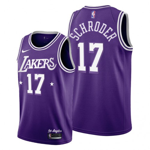 Los Angeles Los Angeles Lakers #17 Dennis Schroder Youth 2021-22 City Edition Purple Jersey Youth cheap jerseys for sale - CheapJerseys.Shop