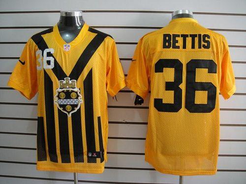 Steelers #36 Jerome Bettis Gold 1933s Throwback Men's Embroidered Elite Jersey cheap jerseys for sale - CheapJerseys.Shop