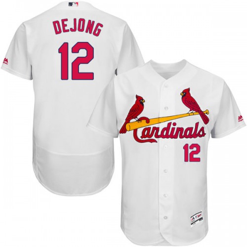 St.Louis Cardinals #12 Paul DeJong White Flexbase Authentic Collection Stitched Jersey Men's cheap jerseys for sale - CheapJerseys.Shop