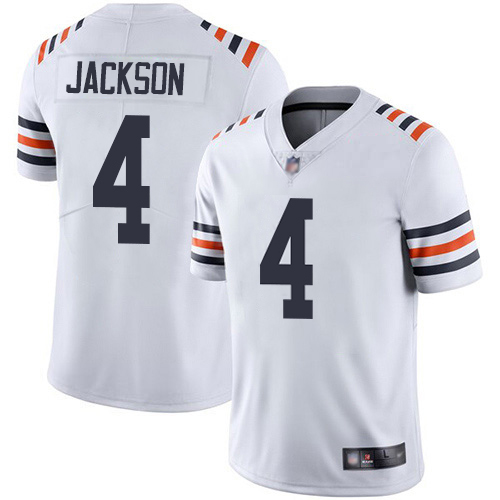 Bears #4 Eddie Jackson White Men's 2019 Alternate Classic Stitched Vapor Untouchable Limited Jersey cheap jerseys for sale - CheapJerseys.Shop
