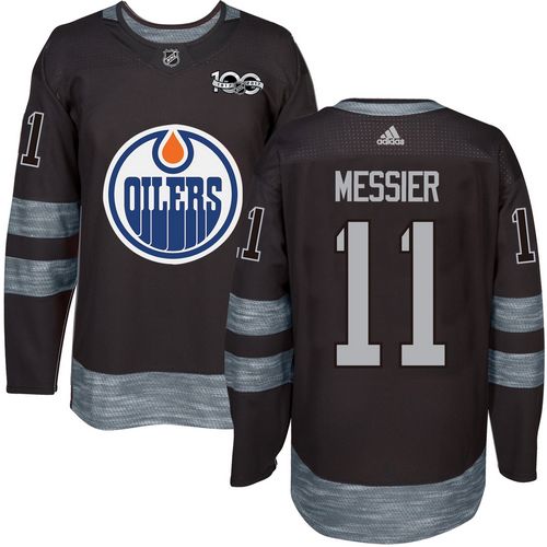 Edmonton Oilers #11 Mark Messier Black 1917-2017 100th Anniversary Stitched Jersey Men's cheap jerseys for sale - CheapJerseys.Shop